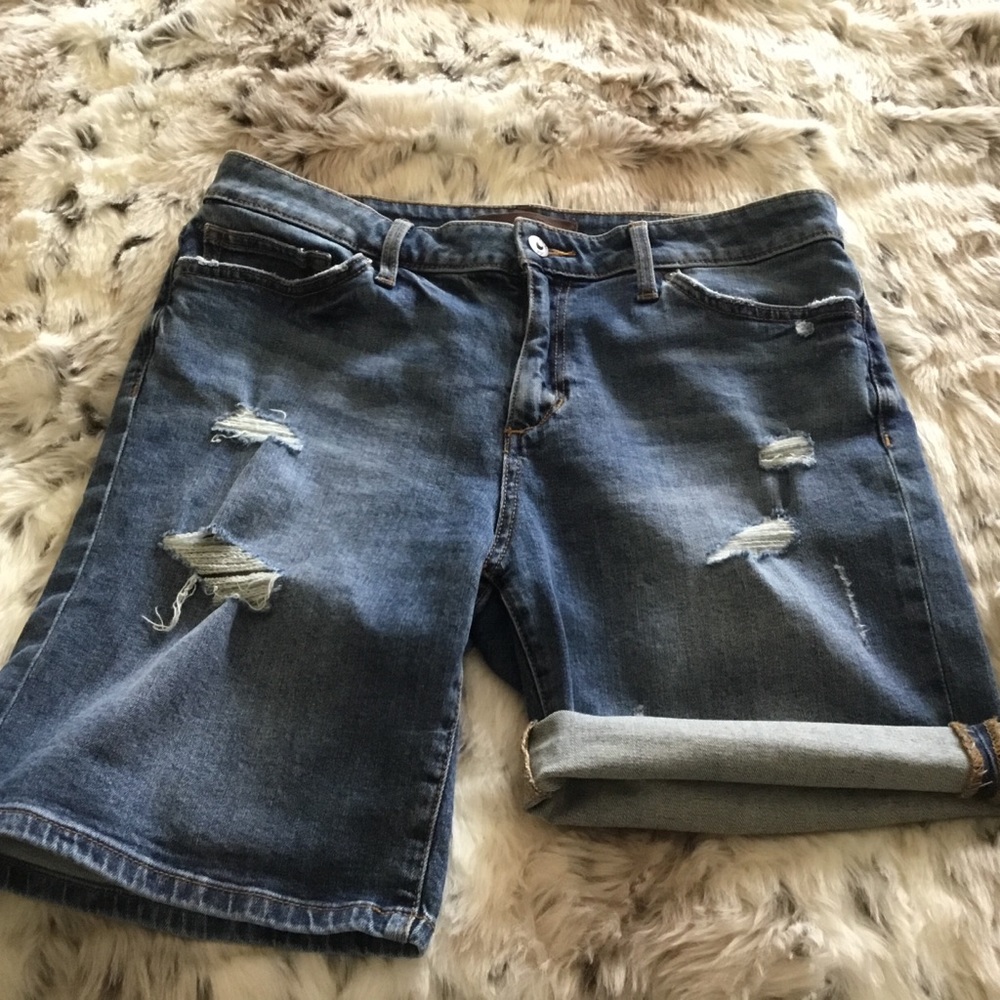 Joes distressed denim shorts